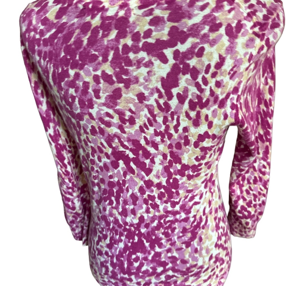 Banana Republic Pink and Cream Patterned Sweater - Picture 3 of 5